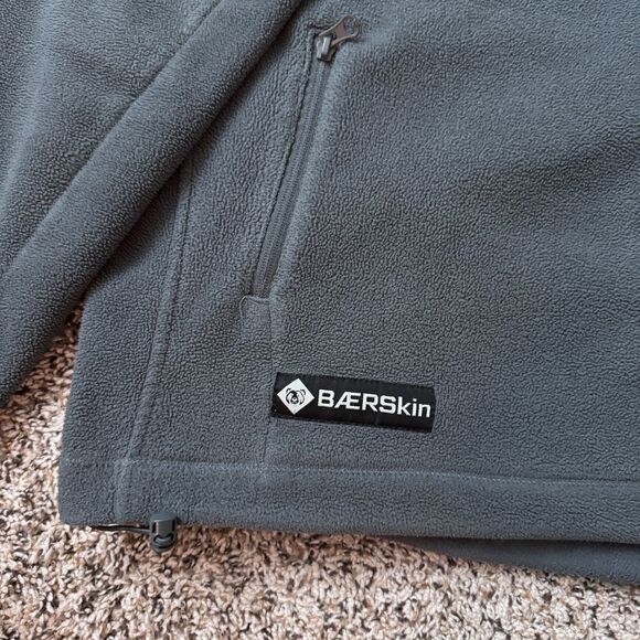 Baerskin Tactical Hoodie Mens 3XL Gray Fleece Hoodie Jacket Full Zip - Picture 4 of 13